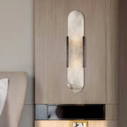 2 Bulbs Bar Flush Mount Colonial Gold/Black Marble Wall Sconce Lighting for Dining Room