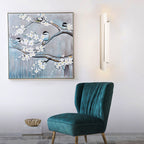 Black/White/Gold Scrolled Wall Lamp Modernist Iron 2-Light Sconce Light Fixture, 16"/21.5"/29.5" Wide