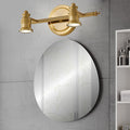 Linear Bathroom Vanity Mirror Light Traditionalism Metal 2/3/4-Bulb Brass Wall Sconce Lighting