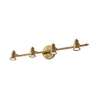 Linear Bathroom Vanity Mirror Light Traditionalism Metal 2/3/4-Bulb Brass Wall Sconce Lighting | Vinantica