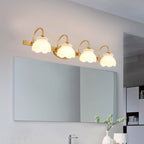 Blossom Bathroom Vanity Mirror Light Traditional Metal LED 2/3/4 Heads Brass Wall Mounted Lamp | Vinantica