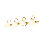 Blossom Bathroom Vanity Mirror Light Traditional Metal LED 2/3/4 Heads Brass Wall Mounted Lamp | Vinantica