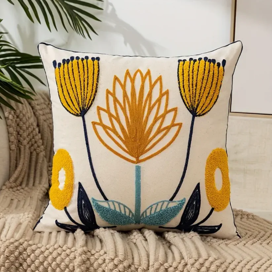 Decorative Cushion FloraSoft – Decorative Flower Cushion with Removable Cover | Vinantica