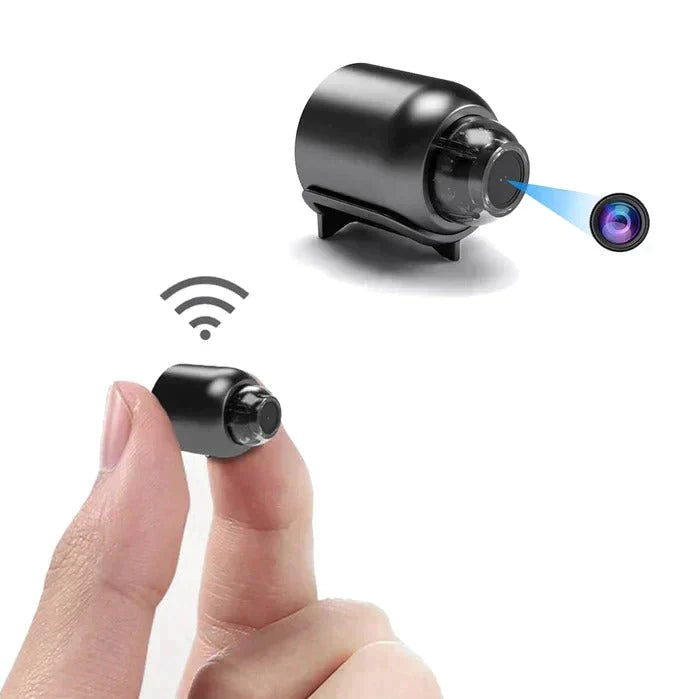 2-Pack Mini WiFi Security Camera | 1080P HD, 140° Wide Angle, Night Vision, Motion Detection (32GB SD included)