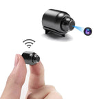 2-Pack Mini WiFi Security Camera | 1080P HD, 140° Wide Angle, Night Vision, Motion Detection (32GB SD included)