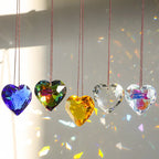 Hanging Heart Sun Catcher Prism Crafts