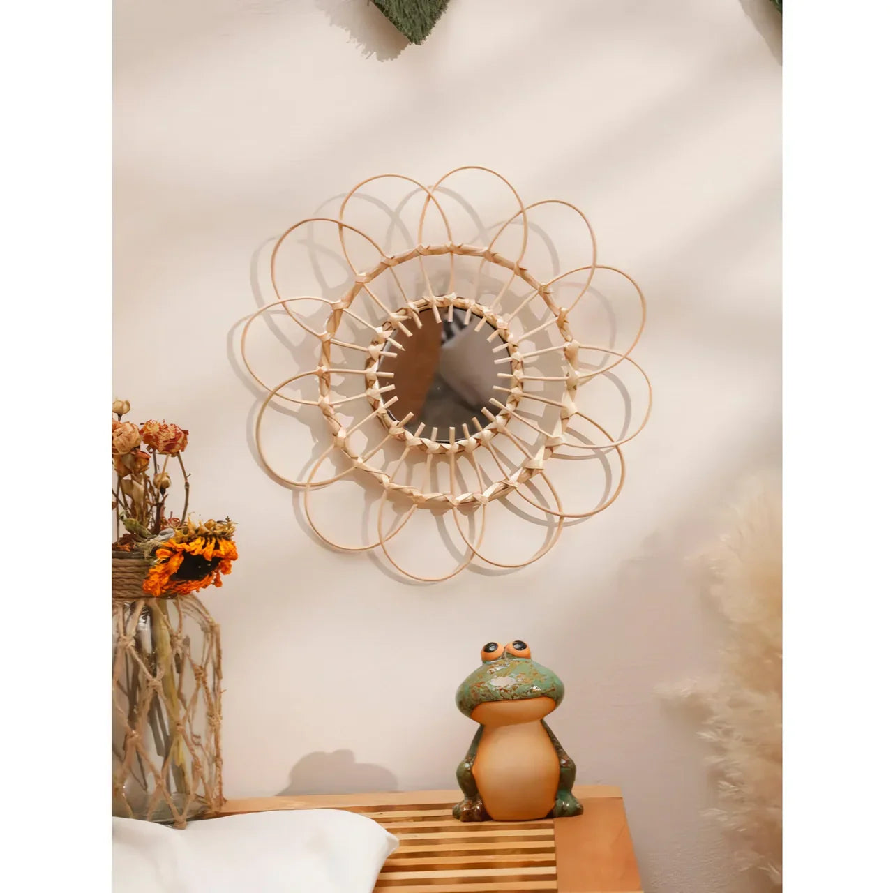 Vinantica | Handmade Rattan Decorative Wall Mirror