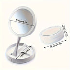 GlowMirror - Portable Makeup Mirror with LED