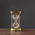 3/5/10 Minutes Retro Metal Craft Hourglass Pendulum Home Office Desktop Arrangement Ornament Sand Timer Sand Glass Decoration