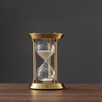 3/5/10 Minutes Retro Metal Craft Hourglass Pendulum Home Office Desktop Arrangement Ornament Sand Timer Sand Glass Decoration