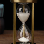 3/5/10 Minutes Retro Metal Craft Hourglass Pendulum Home Office Desktop Arrangement Ornament Sand Timer Sand Glass Decoration