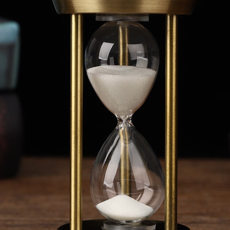 3/5/10 Minutes Retro Metal Craft Hourglass Pendulum Home Office Desktop Arrangement Ornament Sand Timer Sand Glass Decoration