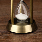 3/5/10 Minutes Retro Metal Craft Hourglass Pendulum Home Office Desktop Arrangement Ornament Sand Timer Sand Glass Decoration