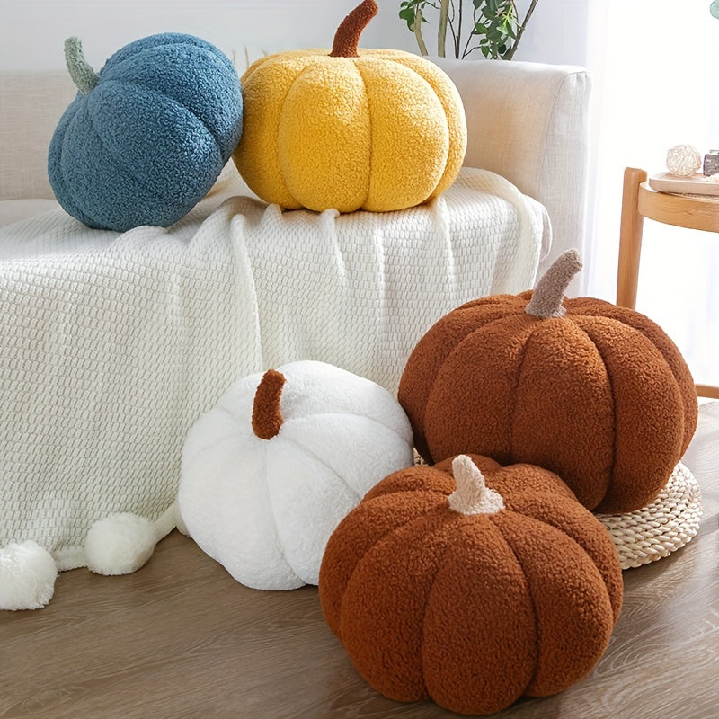 Decorative Pillow Warm Pumpkin Made of Soft Plush