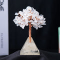 Natural Stone Gravel Pyramid Base Feng Shui Tree