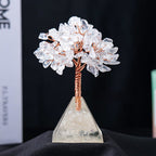 Natural Stone Gravel Pyramid Base Feng Shui Tree