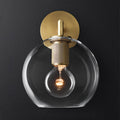 Traditionary Armed Sconce Light Metal 1/2 Heads Wall Lamp Fixture in Black/Brass/Chrome for Living Room