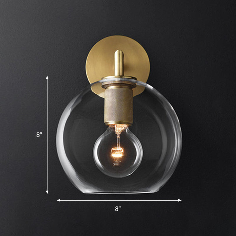 Traditionary Armed Sconce Light Metal 1/2 Heads Wall Lamp Fixture in Black/Brass/Chrome for Living Room