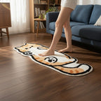 Playful Cat Area Irregular Rug