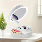 GlowMirror - Portable Makeup Mirror with LED