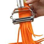 Ultra-sharp stainless steel multifunctional vegetable peeler & julienne cutter