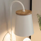 White Little Angel Wall Light with Bucket Shade 1 Head Metal Wall Lamp for Living Room