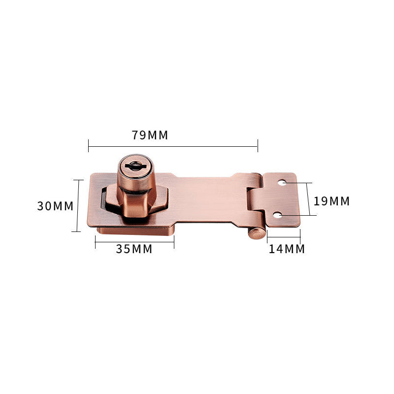 Door lock bolt | Installation without drilling with key