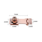Door lock bolt | Installation without drilling with key