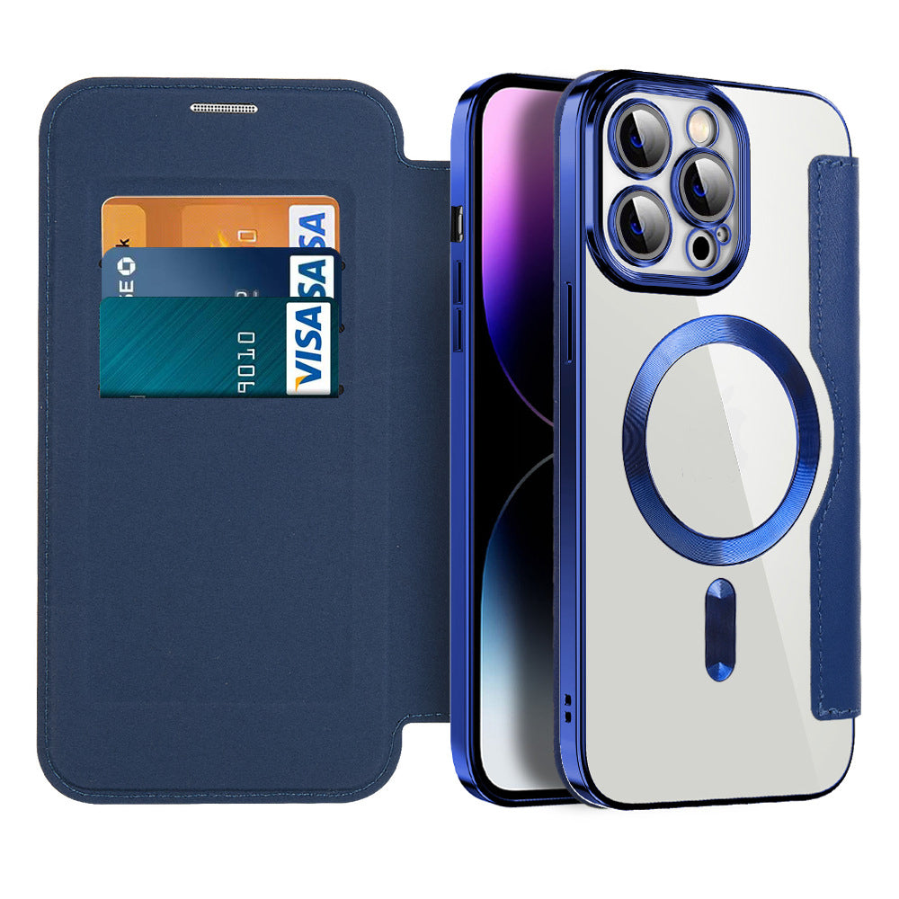 Magnetic Flip Phone Case | Card Slot & Shockproof Protection | Multiple Colors