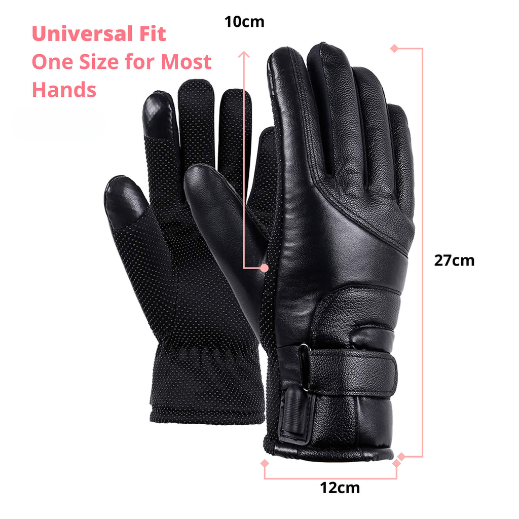 Heated gloves for women UK – Women's thermo waterproof winter gloves with touchscreen & USB rechargeable warm design
