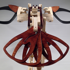 Wood Kinetic Hummingbird Sculpture