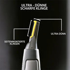 Precision Eyebrow Trimmer | Ultra-thin Electric Detail Shaver | Black