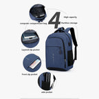 Raymond Waterproof Men's Backpack Ultralight with USB Port