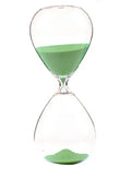 Creative transparent hourglass made of glass