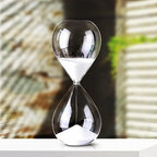 Creative transparent hourglass made of glass