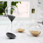 Creative transparent hourglass made of glass