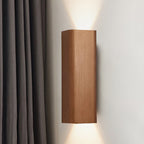 Modern Cuboid Wall Mounted Light Metal Living Room LED Up and Down Wall Sconce in Bronze/Gold/Coffee