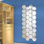 Vinantica | Hexagonal Mirror Wall Sticker