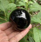 Obsidian Crystal Ball Decoration