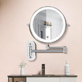 Illuminated wall mirror with 10x magnification and USB charging function | Vinantica