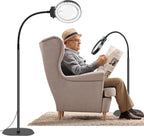 Full-page magnifier with LED light – Hands-free reading aid for books, crafts & hobbies