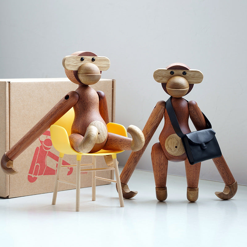 Cheeky Monkey Solid Wood Ornament