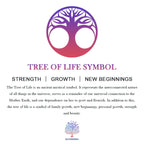 Crystal Tree of Life 6 Rings Wall Decor Ornament