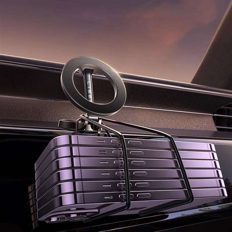 Magnetic Car Phone Holder – 360° Rotatable, Foldable