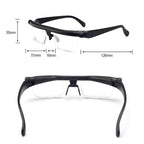 Focusing Reading Glasses Unisex | Adjustable Zoom Lens | Black