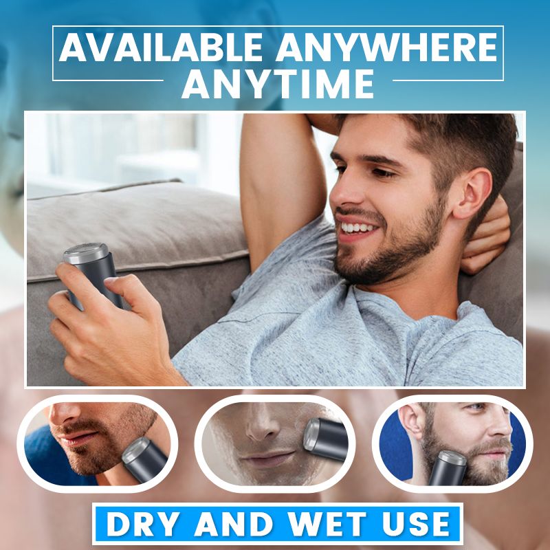 Compact, washable electric shaver