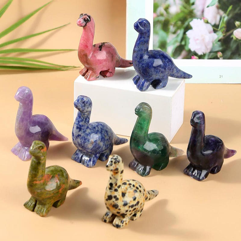 2.5 Inch Crystal Dinosaur Home Decoration Gemstone Decor