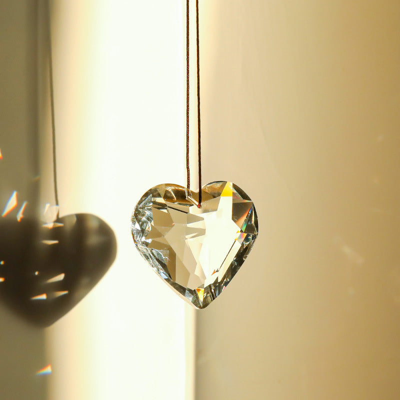 Hanging Heart Sun Catcher Prism Crafts