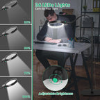 Full-page magnifier with LED light – Hands-free reading aid for books, crafts & hobbies