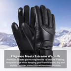 Heated gloves for women UK – Women's thermo waterproof winter gloves with touchscreen & USB rechargeable warm design
